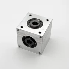 소형 베벨 기어 각도 감속기 기어박스 1:1 직각 드라이브 반전 기어박스 샤프트 키홈/육각형 구멍, 01 6mm Hole Diameter, 09 One-output E-keyway