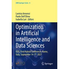 (영문도서) Optimization in Artificial Intelligence and Data Sciences: Ods First Hybrid Conference Rome... Paperback, Springer, English, 9783030953829
