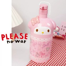 키티 마이멜로디 샴푸 1000ml 공병 디스펜서 세제, 1개, K. 1000ML 핑크 멜로디 분주 병