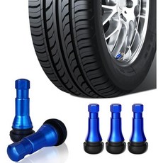 5pcs TR413 크롬 고무 밸브 스템 0.453인치 림 홀용 스냅인 타이어 밸브 스템 자동차 및 트럭용 유니버설 핏실버, Chrome Blue