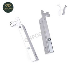 [픽네] 찬넬받침대 선반찬넬 선반받침대브라켓 공간찬넬목재용 크롬 좌우세트 25피치, 350/좌우세트, 1