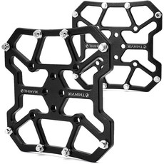 Thinvik 자전거 클립리스 페달 플랫폼 어댑터 Shimano SPDSLSPD Look KeoDelta Peloton 및 클릿 호환 페달을 플랫 페달로 전환 CNC 알루미늄