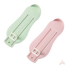 아동용 신발 사이즈 측정 도구 발 측정하기