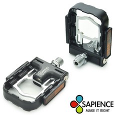 SAPIENCE 專利磁吸式折疊踏板鋁合金培林腳踏車踏板 YP-126, 1個