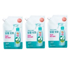 온더바디 코튼풋 발을씻자 풋샴푸 리필 500ml 자몽 3개, 1개