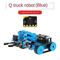 Microbit 로봇 자동차 그래픽 프로그래밍 Qtruck V2 DIY 키트 크롤러 RC 탱크