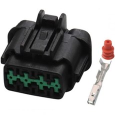 자동차 전기 커넥터 8핀 와이어 헤드라이트 소켓 22mm 암수 플러그 61851177 61880736 69181780 PB29108827 PB29508820 DJ7089B22와, 10 Sets, 나를 따라와 더 저렴하게