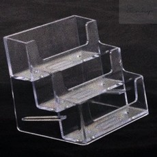 넘버원 명함꽂이 3단꽂이 98x80x67mm NC30 아크릴명함꽂이