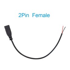 2Pin 4Pin 유형 C 남성/여성 - 베어 오픈 엔드 2 코어 4 USB 데이터 고속 충전 케이블, Female 2Pin, 1) Fema 2Pin, 01 Female 2Pin