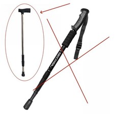 超輕伸縮折疊登山杖手杖，專業戶外男女徒步爬山裝備，防滑登山桿, 1個, 2節老人杖發一根