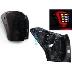 大禾自動車 全新 LED流水 紅燈條 黑底 後燈 尾燈 適用 SUBARU FORESTER 4代 森林人 14-16, 1個