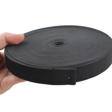 고탄력 허리고무밴드 고무줄 20mm 2종, 블랙, 1개
