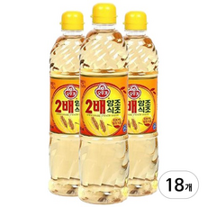 오뚜기 2배 양조식초, 900ml, 18개