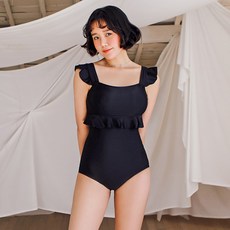 Veraf黑色天使連身泳衣連身泳衣比基尼