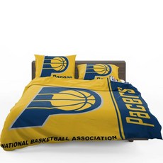 NBA 인디앤나 패이서스 이불 배게 커버 세트 (싱글 더블) Indiana Pacers Duvet Cover Set, 포함
