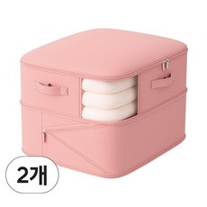 코코로 이불 압축파우치 압축팩 정리함 이불팩 대용량 수납 보관 1+1, 스위트핑크, 2개