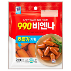 [사조대림] 990비엔나, 1개, 90g