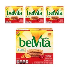 Belvita 브렉퍼스트 비스킷 크랜베리 오렌지 홀 그레인, 20개, 50g