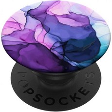 우아한 퍼플 잉크 추상 컬러풀한 소용돌이 패턴 팝소켓 팝그립: 휴대폰 및 태블릿용 스왑 가능 그립 접착제 팝그립, Adhesive PopGrip