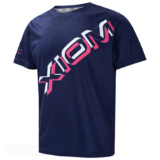 엑시옴 스포츠 기능성 라운드 운동티셔츠 테오 네이비 탁구티셔츠 XIOM 운동복상의 탁구 배드민턴 테니스 스쿼시 러닝 요가 필라테스