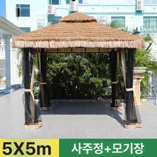 시골정자 파라솔 전원주택 빌라단지 정자 선루프 시골, 5 5m + 메쉬 커튼
