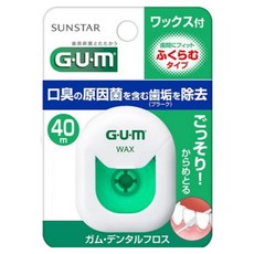 SUNSTAR 三詩達 GUM 護齒器 胸部·牙線 臘線 附40m 膨脹型 牙間護理 牙線 牙刷 口腔, 1個