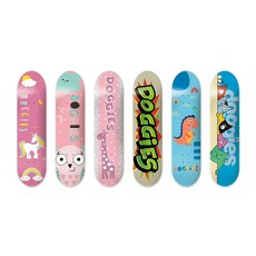 doggies 兒童滑板 專業雙翹四輪滑板車 尺寸7.625 全新可組裝發貨, 如圖所示, 1個