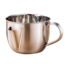 가정용 주방용 듀얼 콘센트가 있는 스테인리스 스틸 그레이비 오일 수프 분리기, 1 pcs