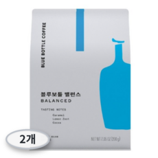 블루보틀커피 밸런스 원두, 2개, 200g, 홀빈(분쇄안함)