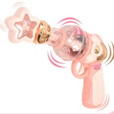 어린이 여아 생일선물 자동 버블건 멜로디 불빛 별모양 요술봉, 1개, 상세페이지 참조