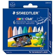 STAEDTLER Noris Club 金屬色蠟筆, 1個, 6色