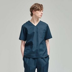 의료 분야 치위생사복 제품 스크럽복 실험복 종사자 수술복 하의 치위생사 의사 간호사 수의사 유니폼 상의, 17.M 다크 그린 탑