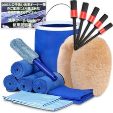 LuxDee 100% 세차 용품 18점 세차 세트 호주산 무톤 [닦아내기용 마이크로