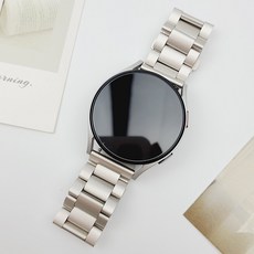 WANIZ Galaxy Watch 4/5金屬錶帶 40mm/42mm/44mm/46mm 寬度20mm, 星光