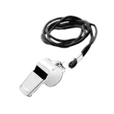 스틸 호루라기 호신용품 휘슬 호각 호신용 목걸이, 1개, 일반 블랙