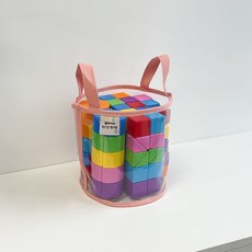 벨베이비 TPU 투명 아기 장난감 정리함 원형, 1개, 베이비핑크