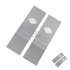 [구마누] 현관보조키보강판 현관문보강판 도어락통합보강판 디지털보강판 스텐레스 2개조