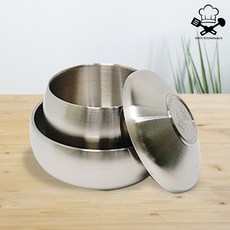 우승주방 국산 스텐 이중 옥식기 밥그릇 국그릇 세트, 4. 핸디 이중 옥식기 대(무광), 1개