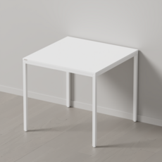 다가구 프래그마 800x800 1인용 컴퓨터 책상, 아이보리 상판+아이보리 프레임