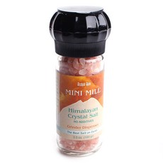 알로하베이 미니 밀 히말라얀 크리스탈 솔트 그라인더 디스펜서, 100g, 1개