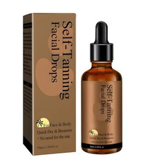 얼굴용 셀프 태닝 천연 성분이 함유된 선리스 얼굴 및 바디용 브론징 쉐이드 태너, 1개