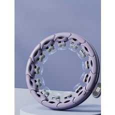 스마트 훌라후프 다이어트 복근운동기구 허리라인 보정 체중감량 탈부착자석 실내운동기구 체육관 홈트용, 1개, 베이지 체중 70kg 이하 스마트 카운팅, 70kg