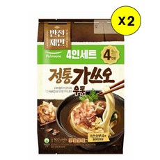 [풀무원]정통가쓰오우동4인, 943.2g, 2개