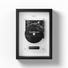 【CoolGeek】Music Frame Re:Cover 相框CD播放機, 1個, 晨曦白*2組,加購CD清潔組, 晨曦白