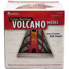 러닝리소스 LER 1908 볼케이노 화산 단면 모형 자연관찰교구, 1개