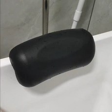 욕조 목욕 베개 머리받침 스파 욕실 블랙 미끄럼방지 방수 사우나 화이트, 1개