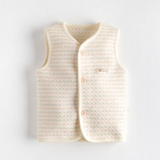 앨리홈 베이지라인누빔조끼 유아동 니트조끼 남아 여아 봄가을 데일리룩 키즈