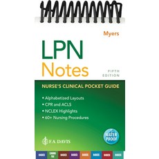 (영문도서) LPN Notes: Nurse's Clinical Pocket Guide Spiral, F. A. Davis Company, English, 9780803699748