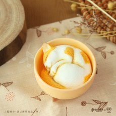 夥伴玩具 杯中生物 貓咪篇 夏日美好 芒果奶凍飲款 療癒公仔, 1個, 1.夏日美好--芒果奶凍飲