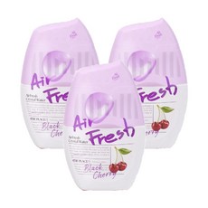 에어후레쉬 크리스탈워터 실내용 대용량 방향제 본품, 400ml, 3개, 블랙체리향
